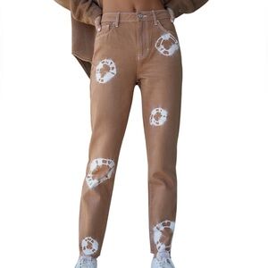 Pacsun Mom Eco Tan Tie Dye Jean